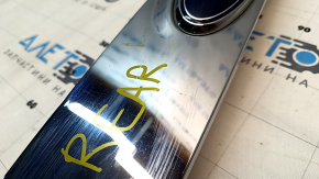 Upper trunk door molding with Ford Escape MK3 13-16 emblem, pre-restored, without camera, chrome, scratches