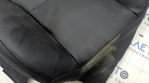Volvo XC90 16-25 passenger seat back upholstery, black leather, heated, ready to clean