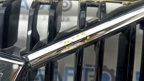 Black grille with Volvo XC90 16-19 badge, chrome frame, under the camera, bumpers
