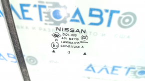 Nissan Ariya 23-25 front right door glass, triplex