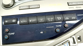 Radio, Tape Player, Climate Control, Panel Assembly for Lexus RX350 RX450h 10-15 with Deflectors, Scratches