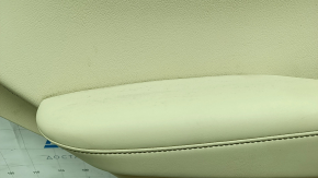 Rear left door panel for Lexus RX350 RX450h 13-15 beige with beige leather insert, beige leather armrest, with handle, without tweeter, for cleaning