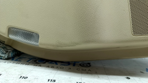 Rear left door panel for Lexus RX350 RX450h 13-15 beige with beige leather insert, beige leather armrest, with handle, without tweeter, for cleaning