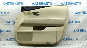 Front right door panel for Lexus RX350 RX450h 13-15 beige with beige leather insert, beige leather armrest, with handle, without tweeter, for cleaning
