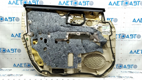 Front right door panel for Lexus RX350 RX450h 13-15 beige with beige leather insert, beige leather armrest, with handle, without tweeter, for cleaning