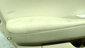 Front left door panel for Lexus RX350 RX450h 13-15, beige with beige leather insert, beige leather armrest, with handle, without tweeter, for cleaning