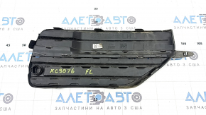 Front bumper grille left Volvo XC90 16-19 with chrome molding for parking sensors