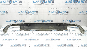 Volvo XC90 16-21 chrome rear bumper trim, without towbar, for parking sensors, scratches, dented, broken mount