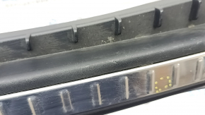 Volvo XC90 16-19 black trunk opening trim with metal inserts, scratches, bumps