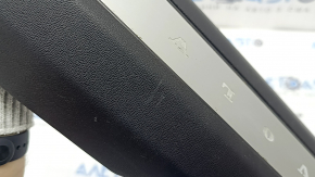 Volvo XC90 16-23 black front right inner door sill with chrome insert and backlight, scratches, broken connector mount