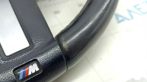Steering wheel assembly BMW 4 F32/33/36 14-20 black leather, heated, M Sport, with airbag, with buttons, with paddle shifters, worn, scratches