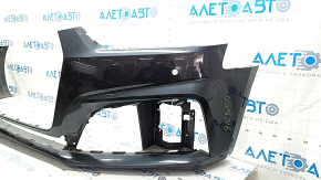 Bare front bumper for Audi A5 F5 18-19 S-Line with parking sensors, graphite, without plug, broken fasteners