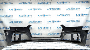 Bare front bumper for Audi A5 F5 18-19 S-Line with parking sensors, graphite, without plug, broken fasteners