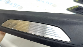 Set of exterior door sill trims for BMW 4 Series F36 15-20 Gran Coupe, black with chrome insert, M Sport, scratches