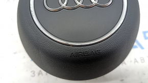 Airbag in the steering wheel, driver's side, Audi A5 F5 17-24, gray, worn chrome