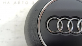 Airbag in the steering wheel, driver's side, Audi A5 F5 17-24, gray, worn chrome