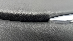 Rear left door panel for BMW 4 Series F36 15-20 Gran Coupe, with backlight, black leather, wood trim, scratches, dents, needs cleaning