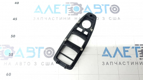 Front left window lift control trim for BMW 4 Series F36 15-18 Gran Coupe, black, auto-folding, scratches, worn
