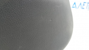 Front left door panel for a BMW 4 Series F36 15-20 Gran Coupe, with backlighting, black leather, wood trim, peeling handle cover, broken mount, scratches, dents, needs cleaning