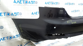 Bare rear bumper for Audi A5 F5 18-19 S-Line with parking sensors, missing tow hook cap, graphite