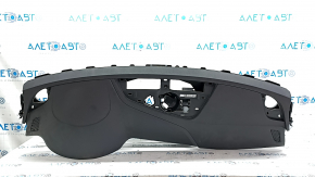 Audi A5 F5 18-20 front dashboard with airbag, dark gray with gray
