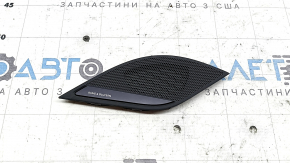 Left front panel trim for speakers, Audi A5 F5 17-24, dark gray, Bang & Olufsen, 2 pieces, broken mount