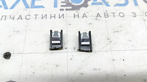 Left front panel trim for speakers, Audi A5 F5 17-24, dark gray, Bang & Olufsen, 2 pieces, broken mount