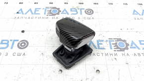 Audi A5 F5 17-23 gear knob with carbon fiber upper trim