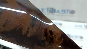 Front panel center trim BMW 4 F32/33/36 14-20 wood grain, type 2, scratches, crack in fastening