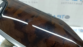 Front panel center trim BMW 4 F32/33/36 14-20 wood grain, type 2, scratches, crack in fastening