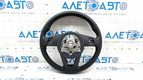 Audi A5 F5 18-19 steering wheel, bare, gray leather, heated, paddle shifters, no buttons or paddles, scratches