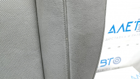 Rear seats, 2nd row, lower part, Audi A5 F5 18-19, 5D leather, gray with perforation, Sport, worn, needs cleaning