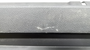 Lower trunk lid trim for BMW 4 Series F36 15-20 Gran Coupe, black SCHWARZ, scratches, broken mount, no hatch, needs cleaning