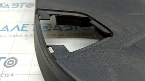 Lower trunk lid trim for BMW 4 Series F36 15-20 Gran Coupe, black SCHWARZ, scratches, broken mount, no hatch, needs cleaning