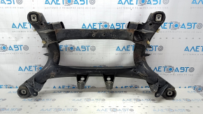 Rear subframe BMW 4 F36 15-20 Gran Coupe, 2 torn subframe struts, 3 microcracks in the gearbox strut