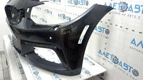 Bare front bumper BMW 4 F32/33/36 14-20 for parking sensors and headlight washers, without PMA, M Pack, graphite, scratches, pressed, broken fasteners