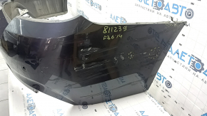 Bare rear bumper BMW 4 Series F36 15-20 Gran Coupe, for parking sensors, M Pack, graphite, broken fasteners, pressed, scratches, deformed