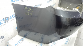 Bare rear bumper BMW 4 Series F36 15-20 Gran Coupe, for parking sensors, M Pack, graphite, broken fasteners, pressed, scratches, deformed