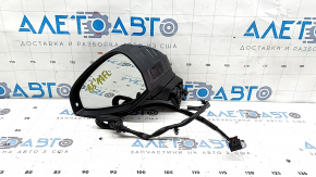 Left side mirror assembly for Audi A5 F5 18-19 5D, 15 pins, graphite, heated, turn signal, auto-dimming, BSM, auto-folding