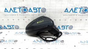 Right side mirror assembly for Audi A5 F5 18-19 5D, 15 pins, graphite, heated, turn signal, auto-dimming, BSM, auto-folding, scratches