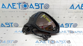Right side mirror assembly for Audi A5 F5 18-19 5D, 15 pins, graphite, heated, turn signal, auto-dimming, BSM, auto-folding, scratches