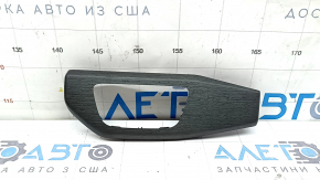 Left front panel trim for Audi A5 F5 18-25, dark gray wood, natural gray