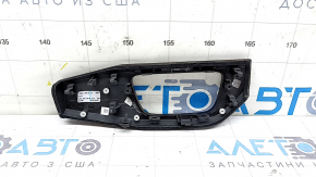 Left front panel trim for Audi A5 F5 18-25, dark gray wood, natural gray
