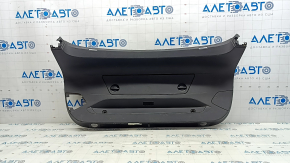 Lower trunk lid trim for BMW 4 Series F36 15-20 Gran Coupe, black SCHWARZ, scratches, broken mount, no hatch, needs cleaning