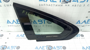 Rear left blind glass window BMW 4 F36 15-20 Gran Coupe gloss black
