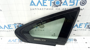 Rear right window, blind glass, BMW 4 Series F36 15-20 Gran Coupe, gloss black, scratches on molding