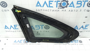 Rear right window, blind glass, BMW 4 Series F36 15-20 Gran Coupe, gloss black, scratches on molding