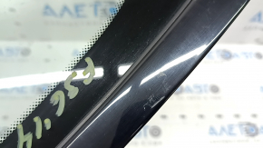 Rear right window, blind glass, BMW 4 Series F36 15-20 Gran Coupe, gloss black, scratches on molding