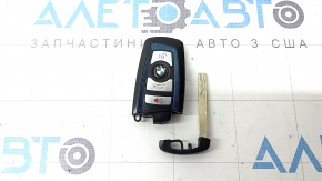 Smart BMW 4 key F32/33/36 14-20 4 buttons, blue insert, bumps, worn