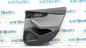 Door trim panel rear right Audi A5 F5 17-19 5D black, insert leather gray, armrest leather gray, Bang and Olufsen, scratches